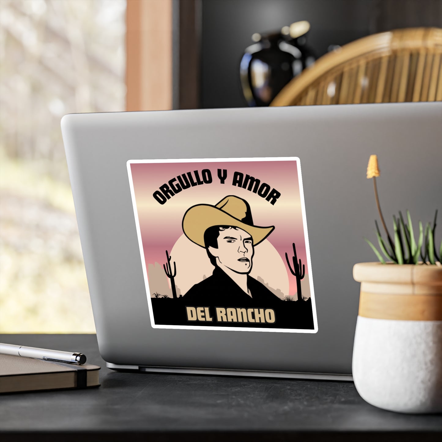 Del Rancho Sticker — "Orgullo y Amor" Kiss-Cut Vinyl Decal