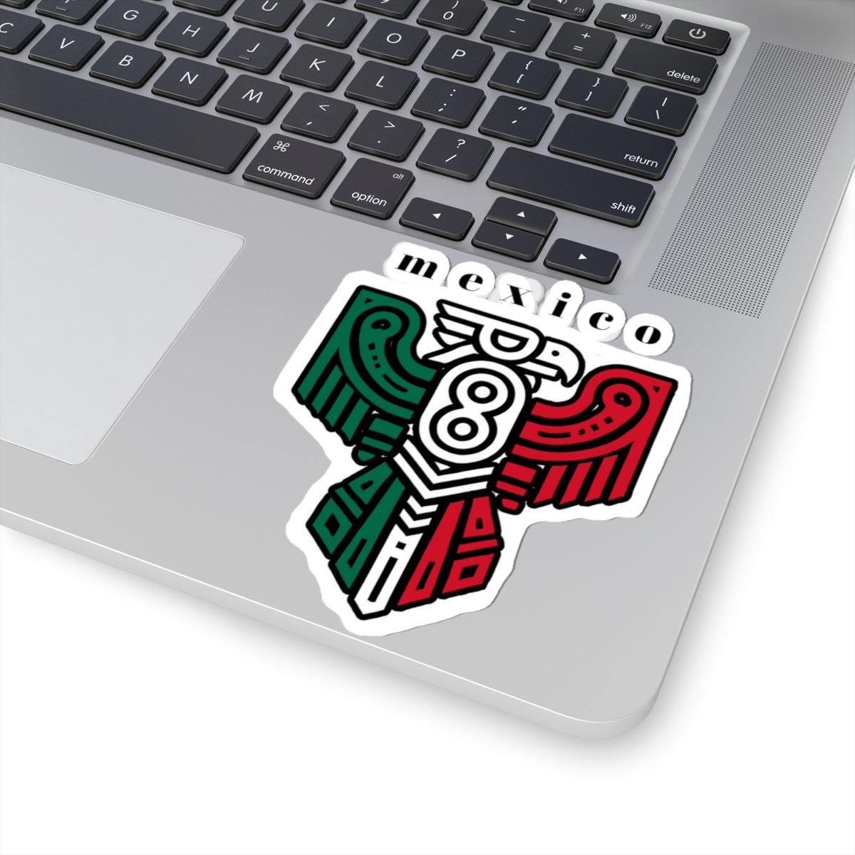 Mexico Eagle Kiss-Cut Sticker — Aztec-Inspired Mexican Flag Decal