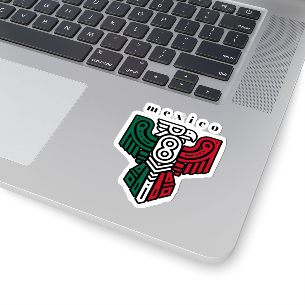Mexico Eagle Kiss-Cut Sticker — Aztec-Inspired Mexican Flag Decal