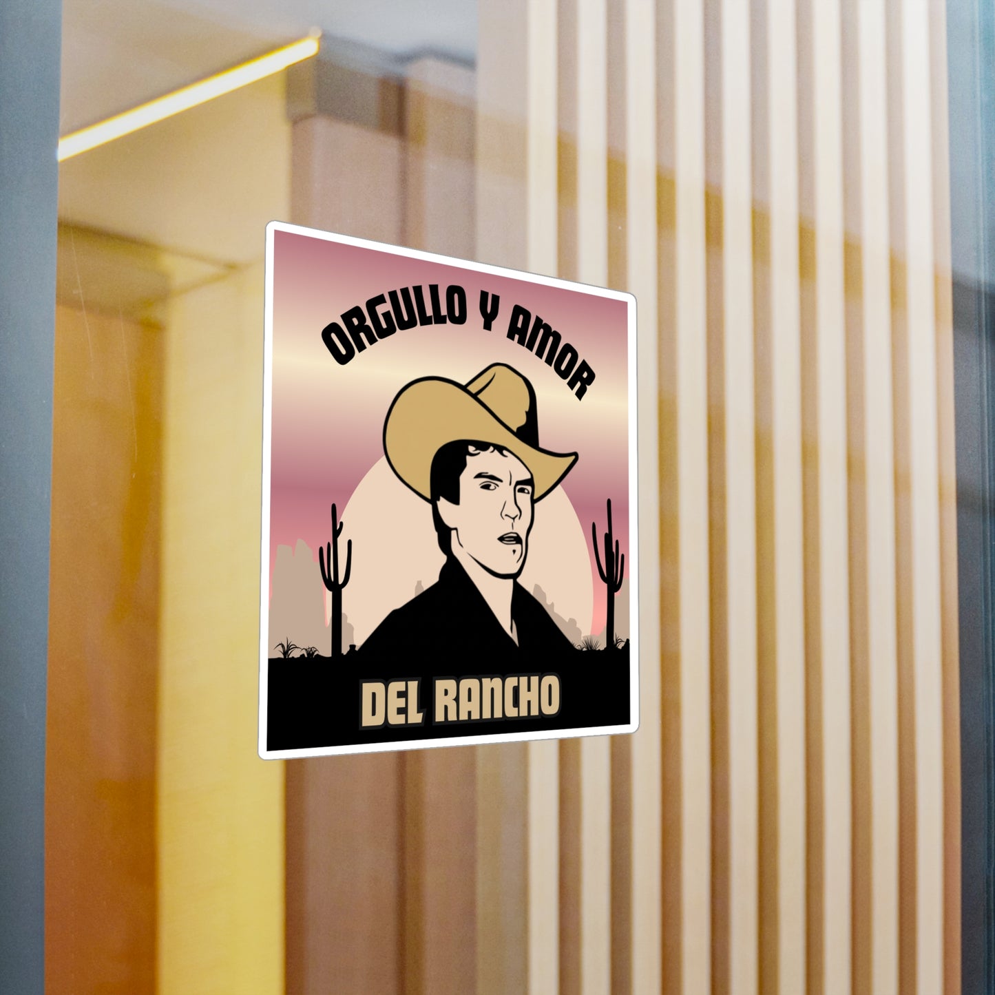 Del Rancho Sticker — "Orgullo y Amor" Kiss-Cut Vinyl Decal