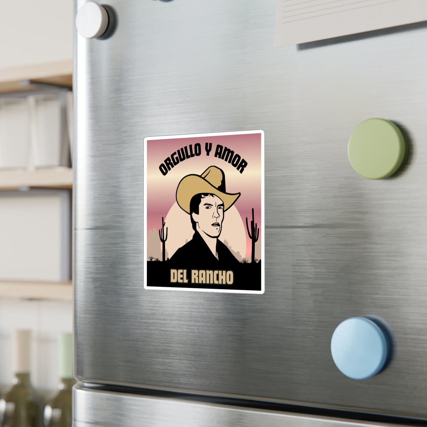 Del Rancho Sticker — "Orgullo y Amor" Kiss-Cut Vinyl Decal