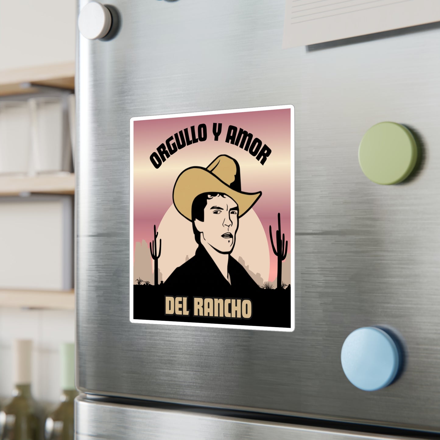 Del Rancho Sticker — "Orgullo y Amor" Kiss-Cut Vinyl Decal